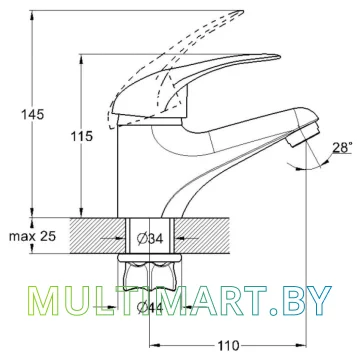 Смеситель Econoce EC0360 картинка 2